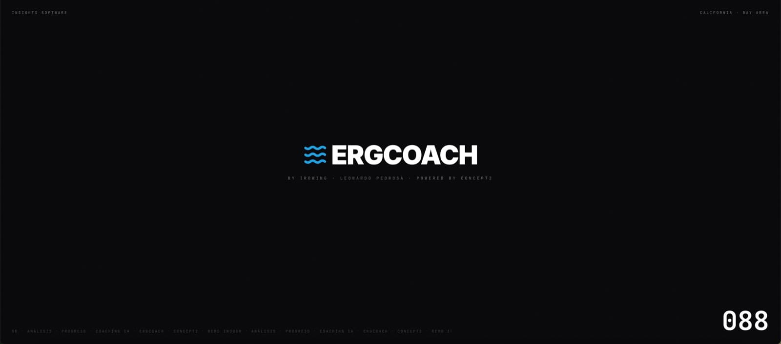 Pantalla de ErgCoach, desarrollo de software de insights apps