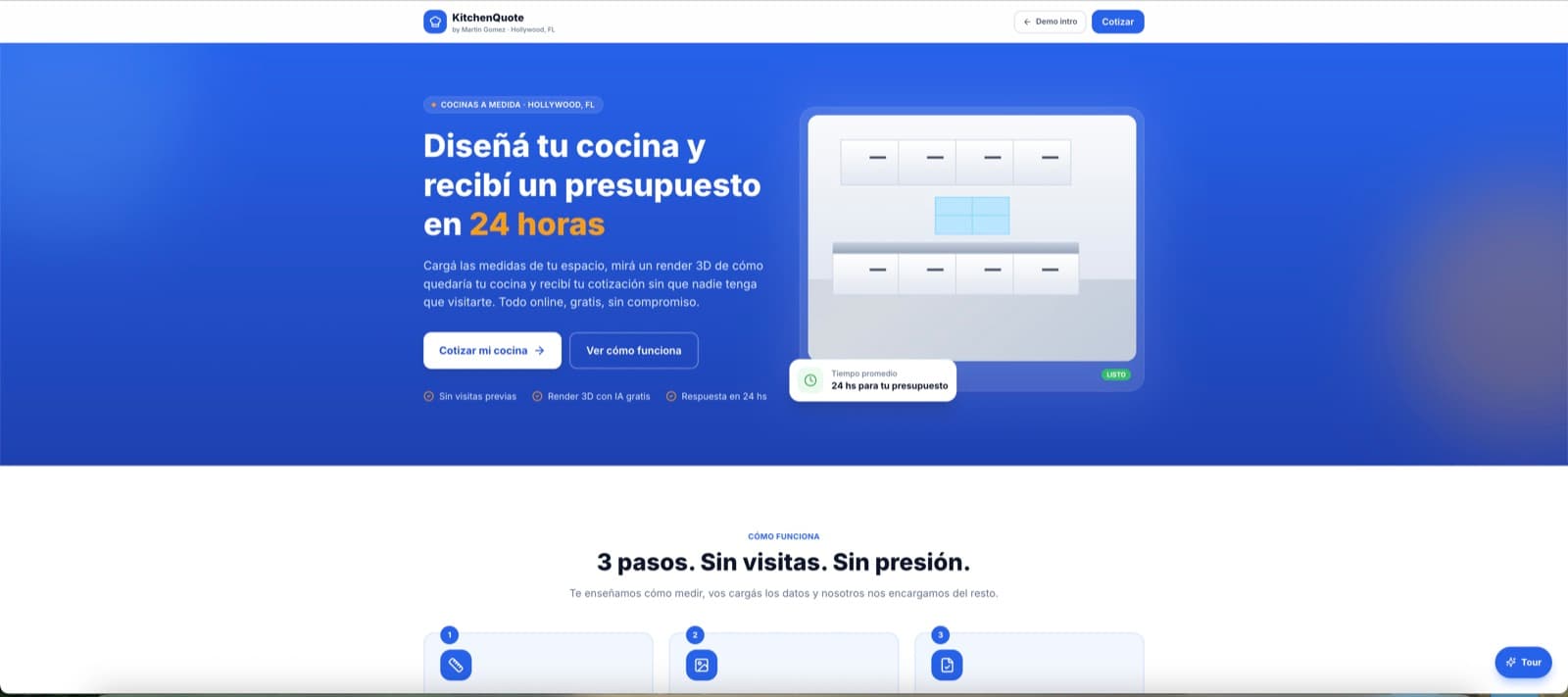 El panel donde se gestiona todo — KitchenQuote, desarrollo de software de insights apps