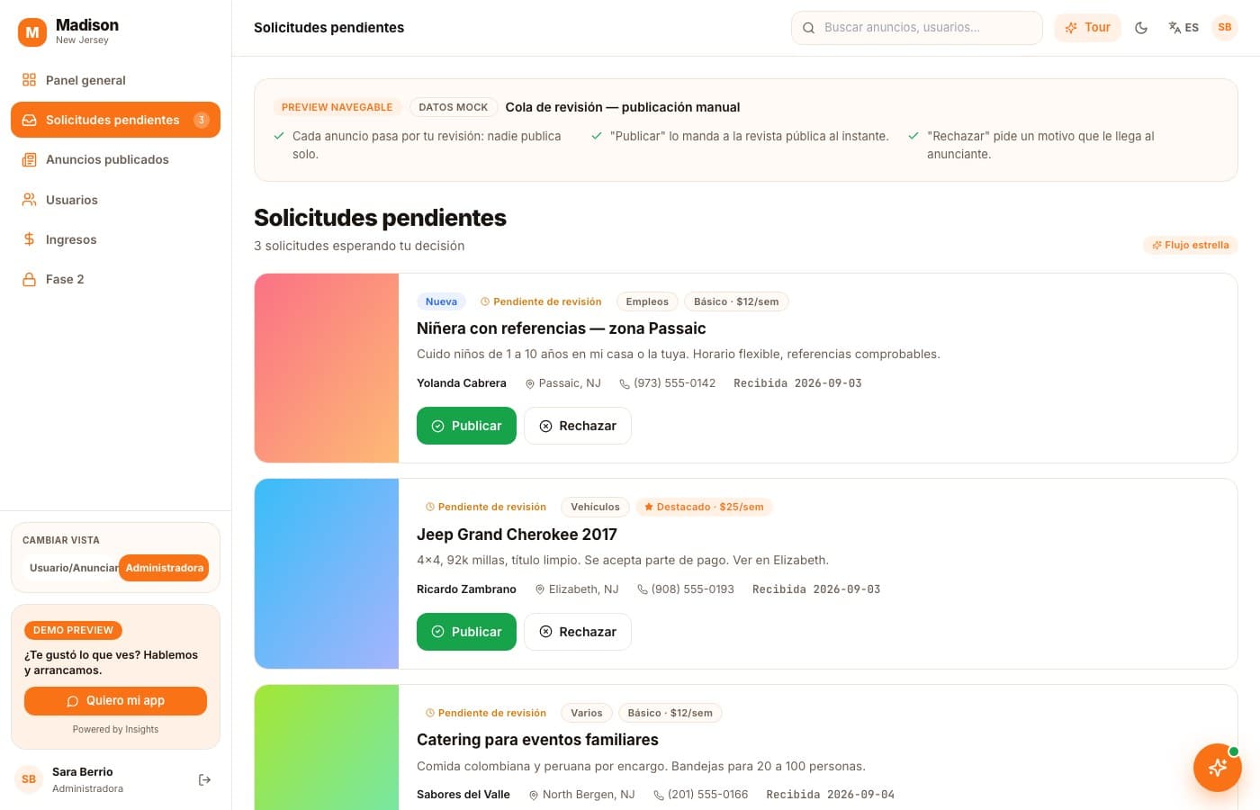 Qué se ve más — Madison, desarrollo de software de insights apps