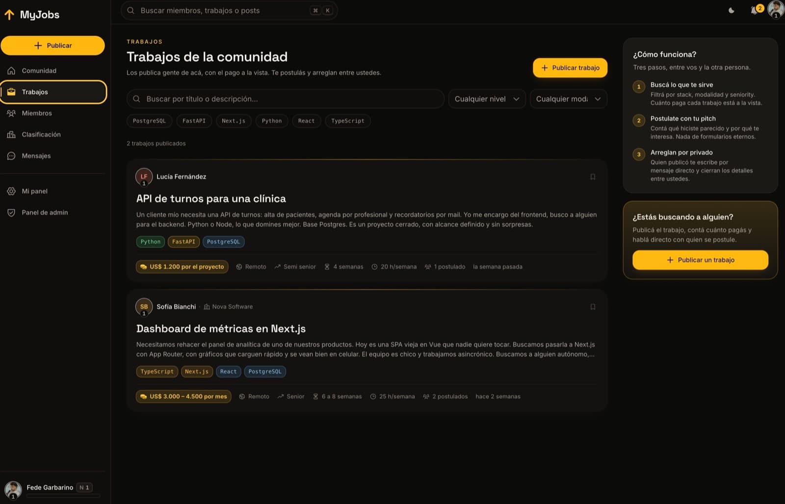 Quién es quién, a la vista — MyJobs, producto de insights apps